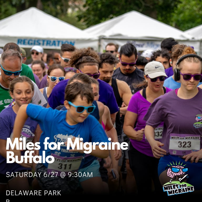 Miles for Migraine Buffalo logo