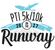 PTI 5k/10k Run on the Runway logo
