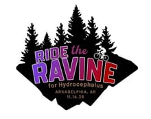 Ride the Ravine for Hydrocephalus logo