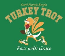 17th Annual SFB Turkey Trot  "Pace With Grace" logo
