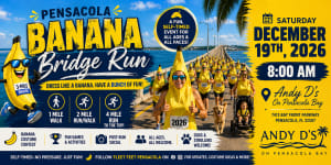 Pensacola Banana Bridge Run Logo