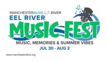 Eel River Music Fest Rock the Run 5K logo