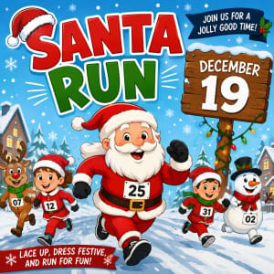 Upper Cumberland Foster Closet Santa Run 5k Logo