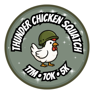 Thunder Chicken Squatch Trail Jamboree Logo