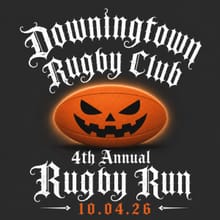 The 4th Annual Rugby Run 5k logo
