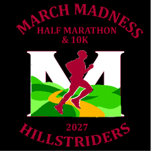 Hillstriders March Madness Half Marathon logo