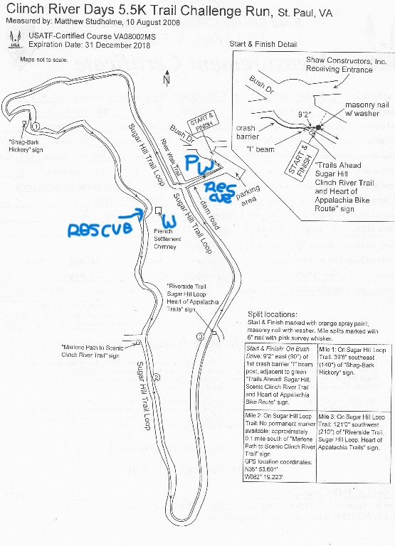 Clinch River Days Festival 5.5K Trail Challenge Run logo