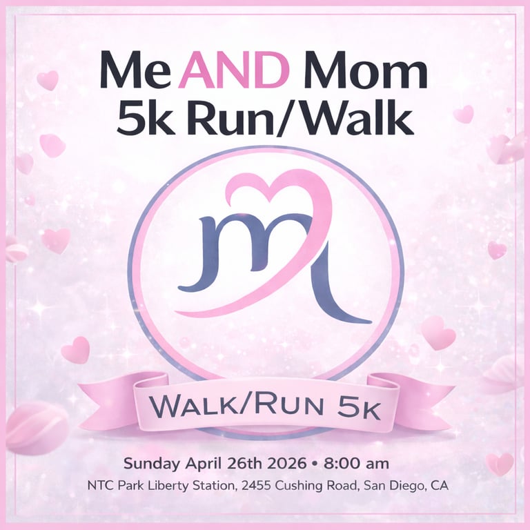 Me AND Mom 5k logo