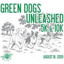 Green Dogs Unleashed 5k & 10k logo