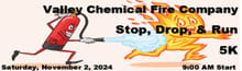 Valley Chemical Fire Company Stop, Drop & Run 5k logo