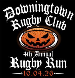The 5th Annual Rugby Run 5k Logo