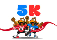 2026 River Vale Run 4 the Love and Fitness with Friends Turkey Trot Charity 5K logo