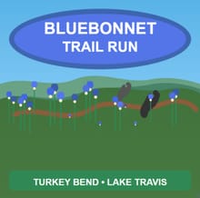 Bluebonnet Trail Run: 50 Miler, 50K, Marathon, Half-Marathon, 10K, 5K logo