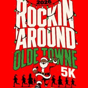 4th Annual Rockin' Around Olde Towne 5K Logo