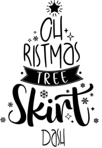Christmas Tree Skirt Dash Logo