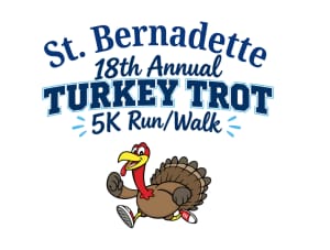 St. Bernadette's 18th Annual Turkey Trot Logo