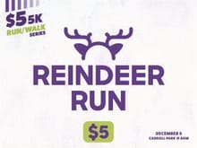 $5 5K Series: 2026 Reindeer Run logo