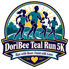 Dori Bee Teal Run 5K logo