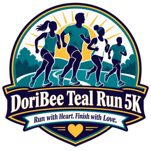 Dori Bee Teal Run 5K Logo