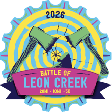 2026 Alamo Beer Challenge Race 4 of 4 Battle of Leon Creek 20 mile, 10 mile and 5k logo