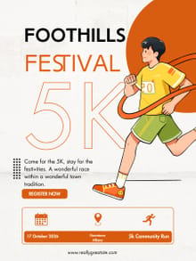 Foothills Festival 5K logo