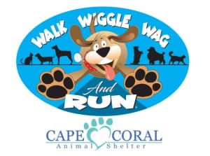 WALK, WIGGLE, WAG & 5K RUN FOR THE CAPE CORAL ANIMAL SHELTER - 2027 Logo