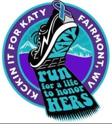 6th Annual Kickin It For Katy 5k run and 1.2 mile Walk logo
