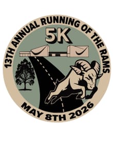 2027 Running of the Rams 5k logo