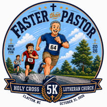 Faster Than Pastor 5k logo