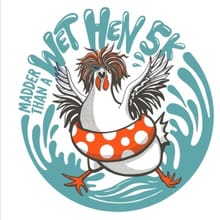 MADDER THAN A WET HEN 5k logo