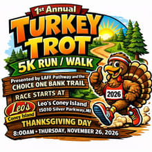 Fenton Turkey Trot Fun Run & Walk Thanksgiving Day logo