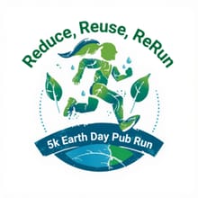 Reduce, Reuse, ReRun: 5k Earth Day Pub Run logo