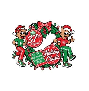 37th Annual Lopers Club Holiday Classic Half Marathon, 10K, and 5K Logo