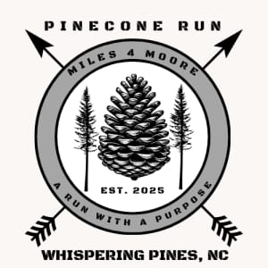 Miles 4 Moore Pinecone 5K and 1-Mile Fun Run Logo