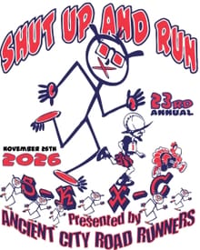 Shut Up and Run 5K logo