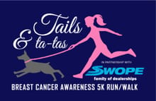 Tails & Tatas Breast Cancer Awareness 5k Run/Walk logo