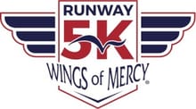 Wings of Mercy Runway 5k logo