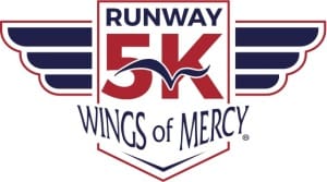 Wings of Mercy Runway 5k Logo