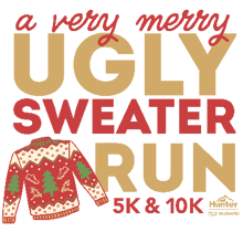 Ugly Sweater Run presented by Hunter Subaru logo