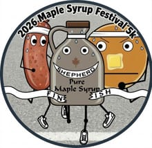 2026 Shepherd Maple Syrup Festival 5k run and non competitive walk logo