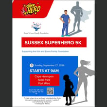 Sussex SuperHero 5K logo