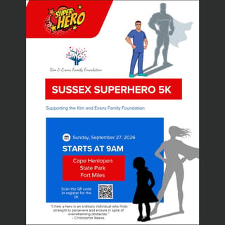 Sussex SuperHero 5K Logo