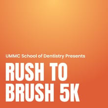 Rush to Brush 5k logo