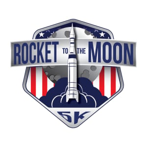 Rocket to the Moon 5k Logo