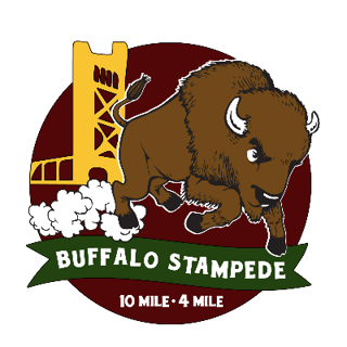 Buffalo Stampede 10-Mile and 4-Mile Run/Walk Logo