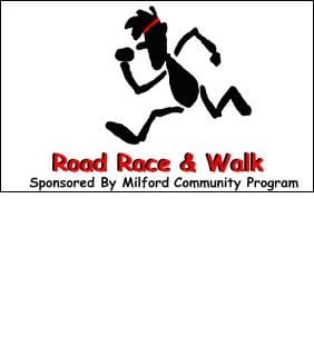 2026 Milford Road Race, Walk and Kids Fun Run Logo