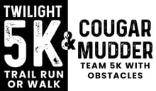 Kingsbury Cougar Mudder & Twilight 5K Run or Walk logo