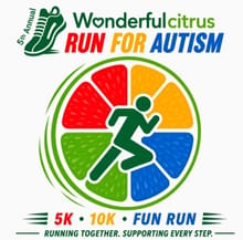 5th Annual Wonderful Citrus Run for Autism 5K Run logo