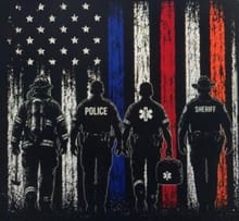 Walk The Line - 24 hours for our First Responders logo
