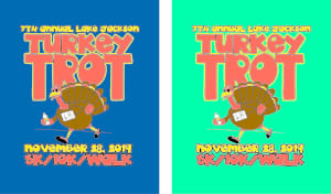 14th Annual Lake Jackson Turkey Trot Logo